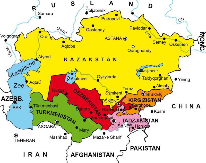 Centraal Azie map