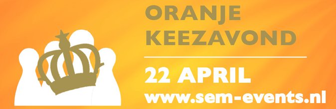 Oranje Keez Avond 22 april