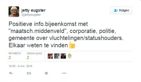 tweet Eugster statushouders