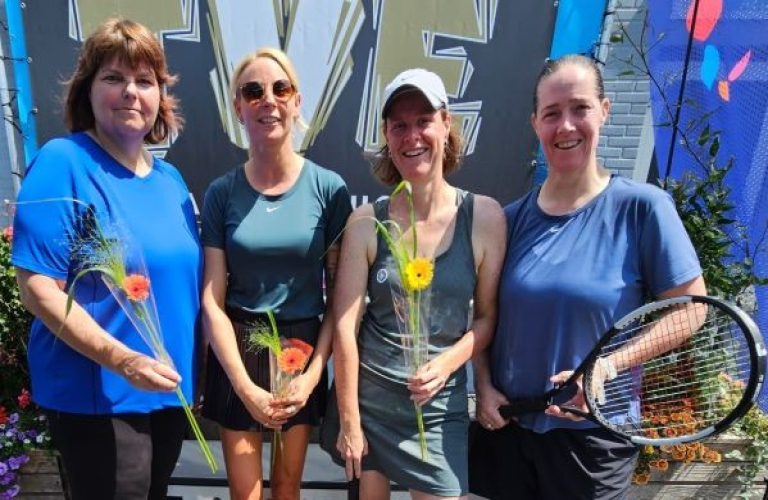 Spannende finale TVE Tennistoernooi bij TPV De Hopbel