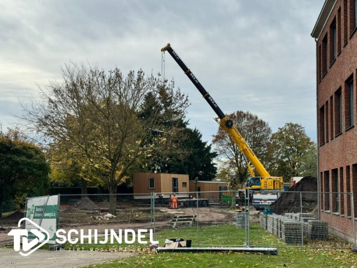 Tiny houses worden geplaatst bij St. Barbara in Wijbosch