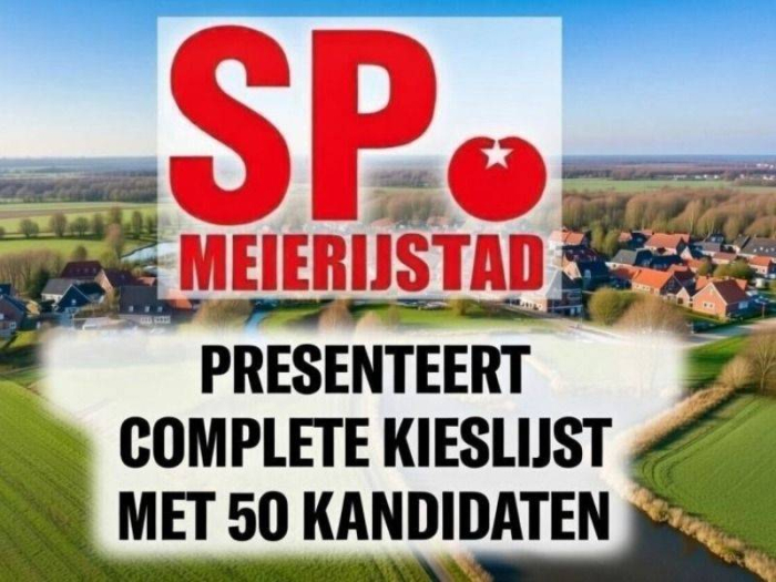 SP Meierijstad presenteert complete kieslijst