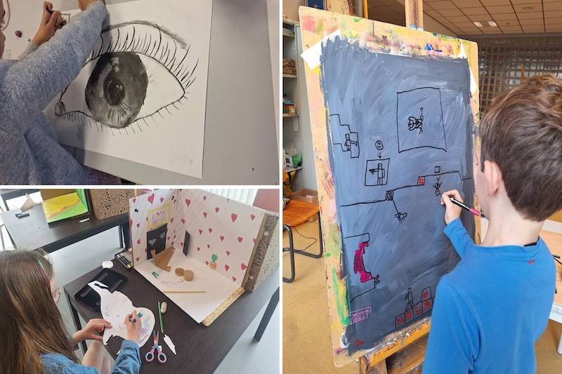 Spelenderwijs creativiviteit ontdekken met Kinderatelier